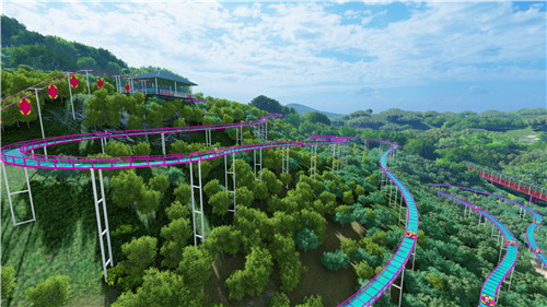 高空玻璃水滑道